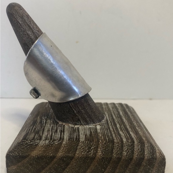 Waited For Silver Plated Spoon Ring, Handcrafted. 1 Of 1. Size 8 - Picture 6 of 13